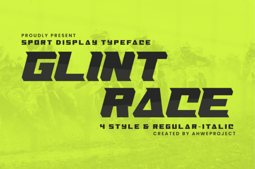 Glint Race Font