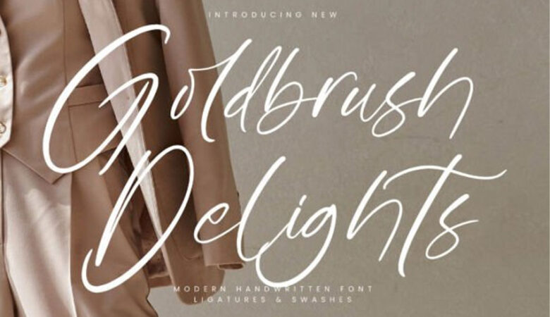 Goldbrush Delights Font