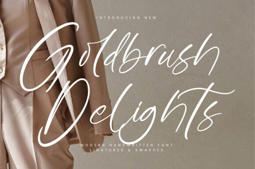 Goldbrush Delights Font