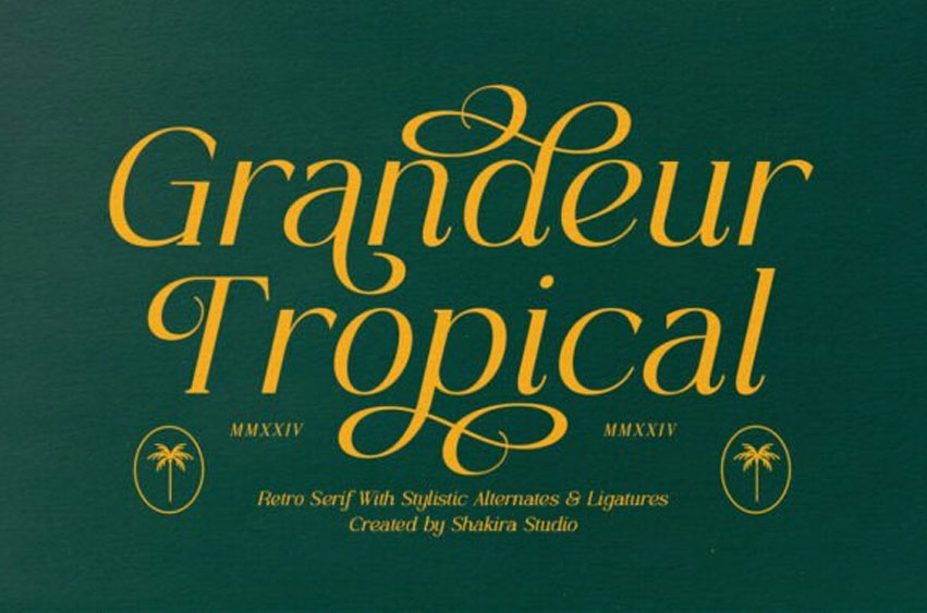 Grandeur Tropical Font