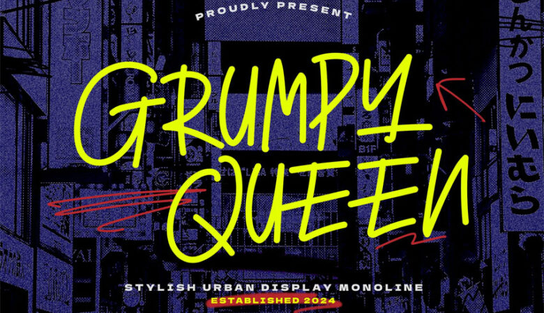 Grumpy Queen Font