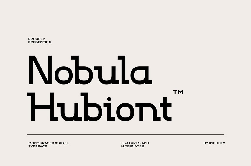 Nobula Hubiont Font