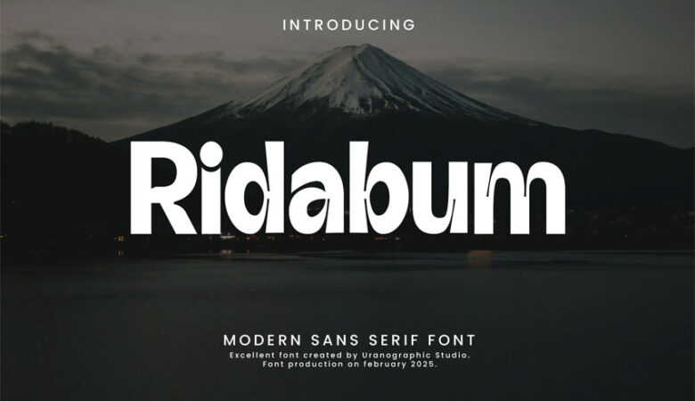 Ridabum Font