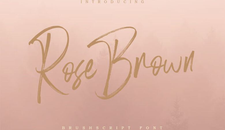 Rose Brown Font