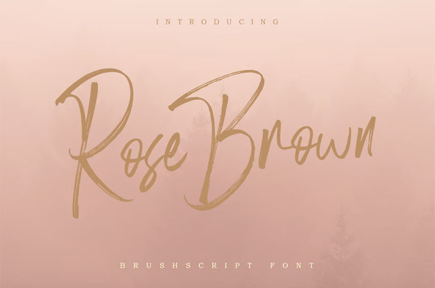 Rose Brown Font