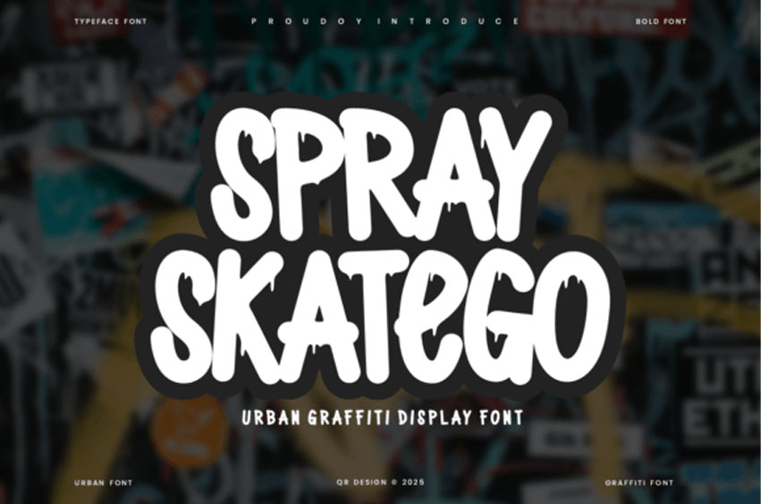 Spray Skatego Font