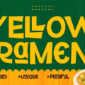 Yellow Ramen Font