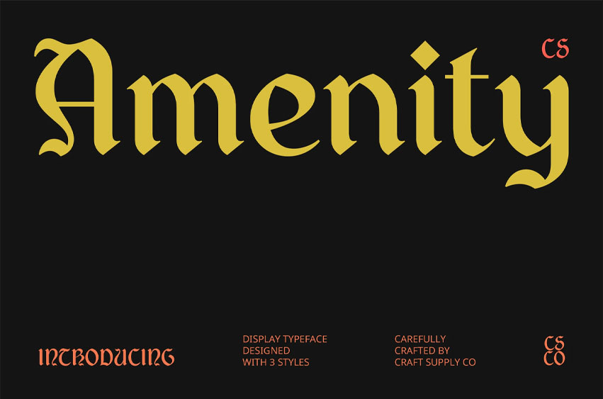 Amenity Font