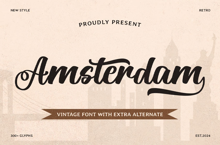 Amsterdam Vintage Font