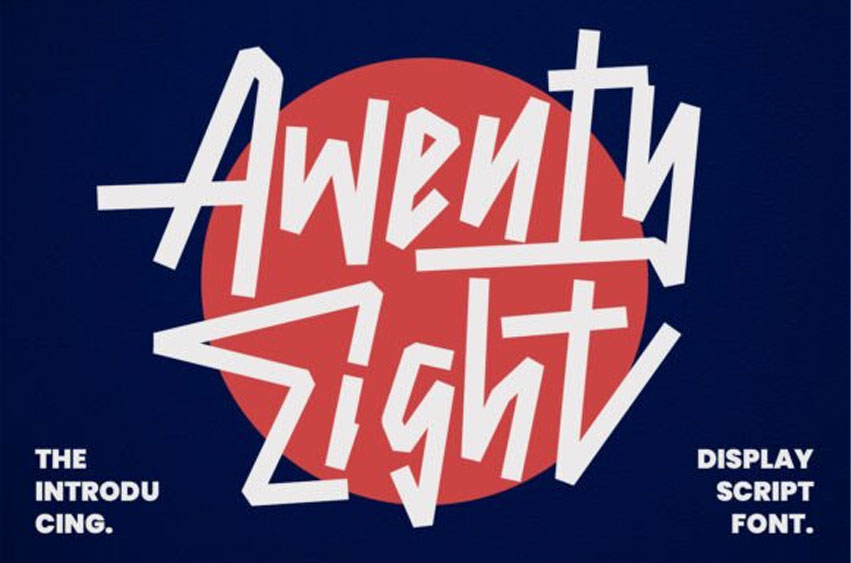 Awenty Eight Font