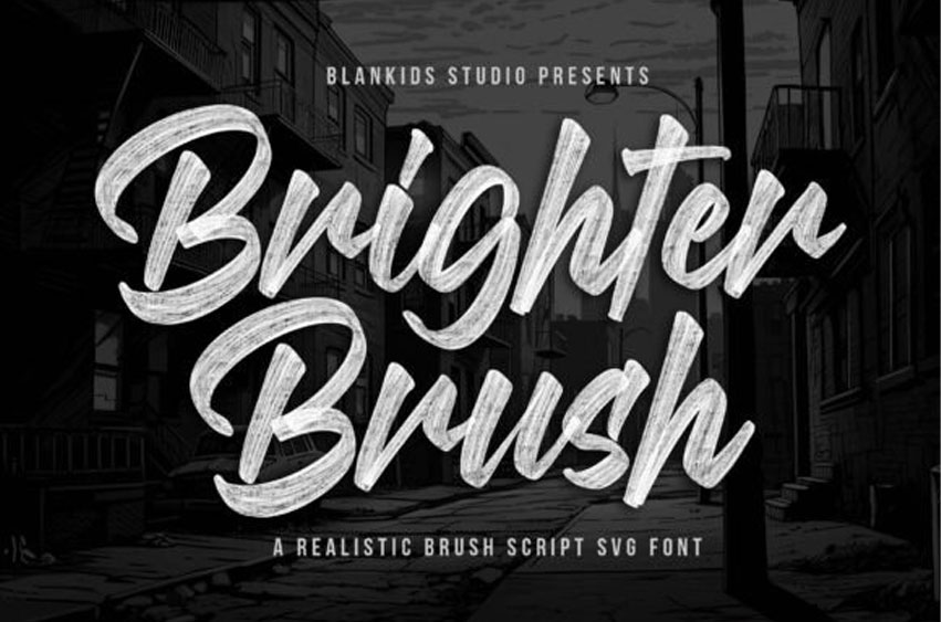 Brighter Brush Font