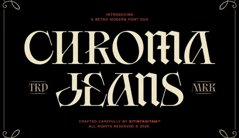 Chroma Jeans Font