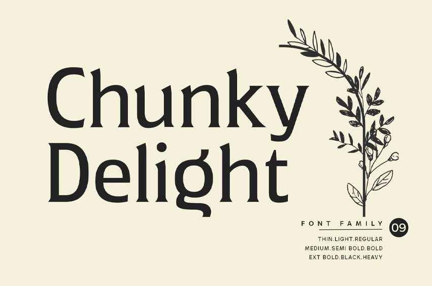 Chunky Delight Font