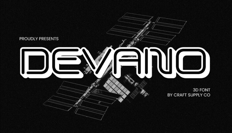 Devano 3D Font