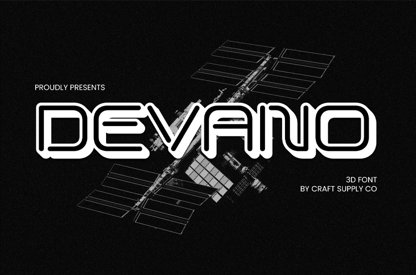 Devano 3D Font