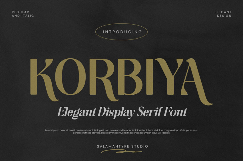 Korbiya Font