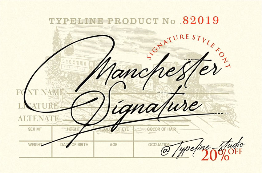 Manchester Signature Font