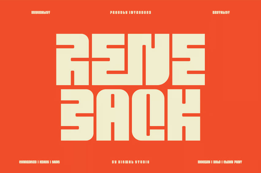 Rene Back Font