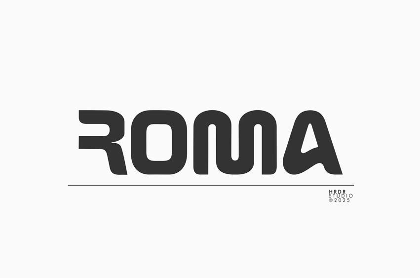 Roma Logo Font