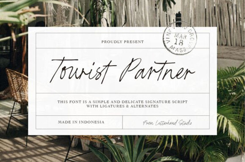 Tourist Partner Font