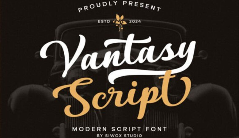 Vantasy Script Font