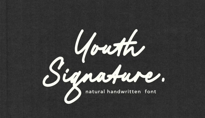 Youth Signature Font