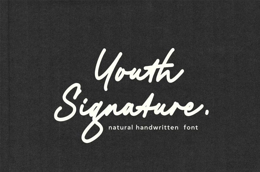 Youth Signature Font