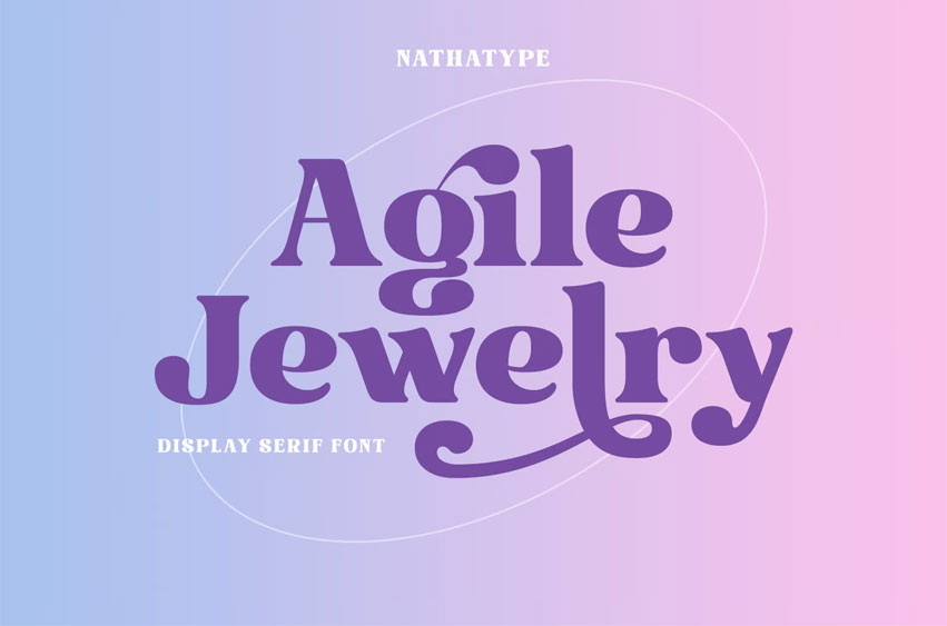 Agile Jewelry Font