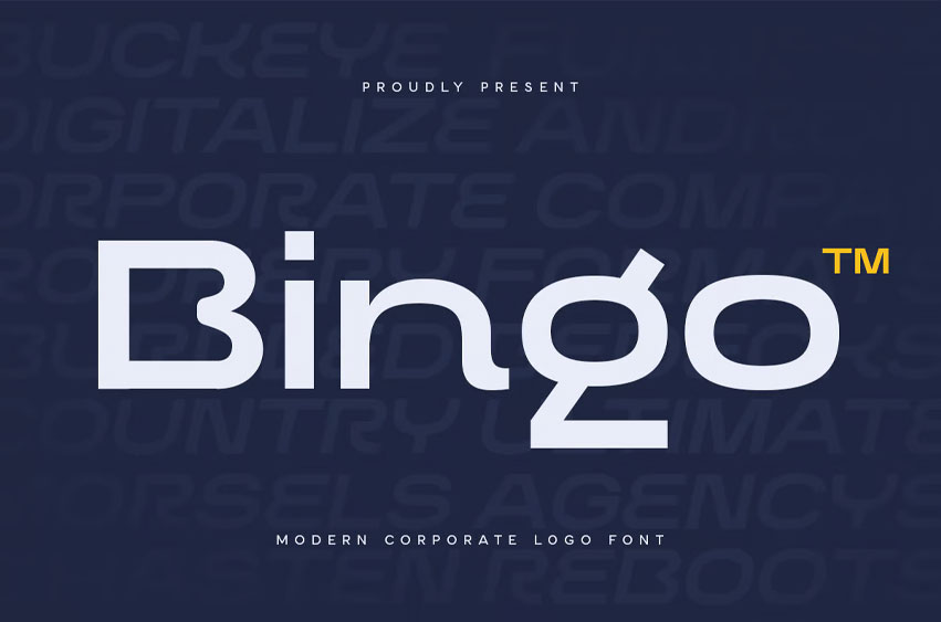 Bingo Logo Font
