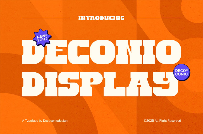 Deconio Display Font