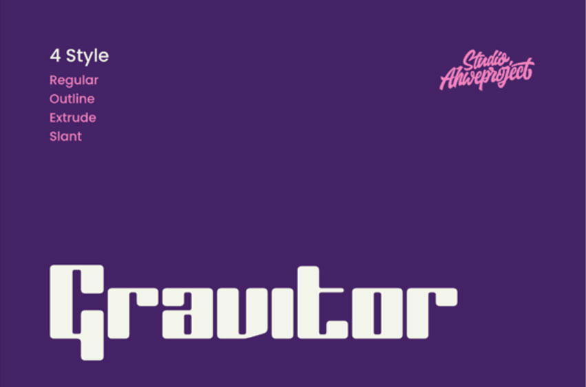 Gravitor Font