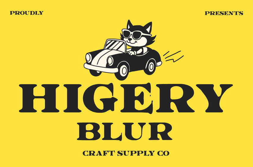 Higery Blur Font