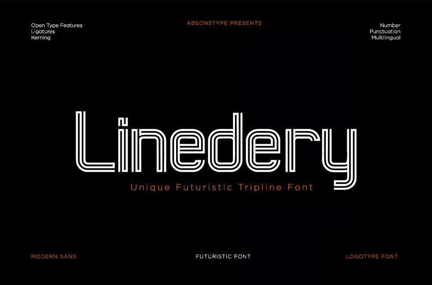 Linedery Font