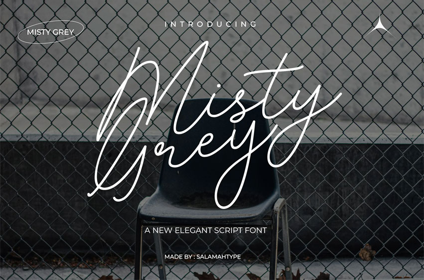 Misty Grey Font