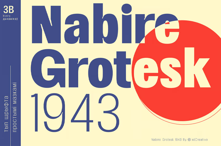 Nabire Grotesk 1943 Font