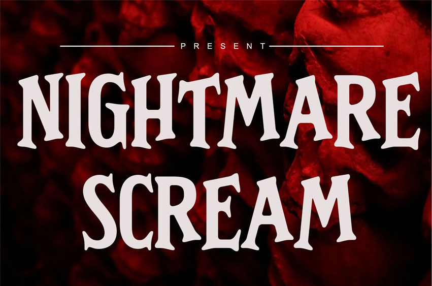 Nightmare Scream Font
