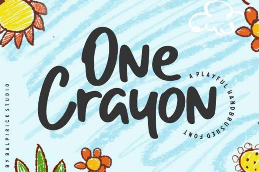 One Crayon Font