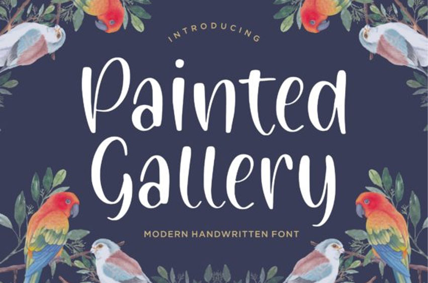 Painted Gallery Font
