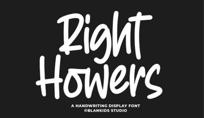 Right Howers Font