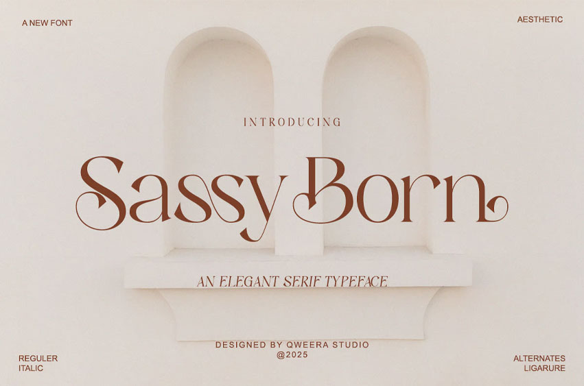 Sassy Born Font