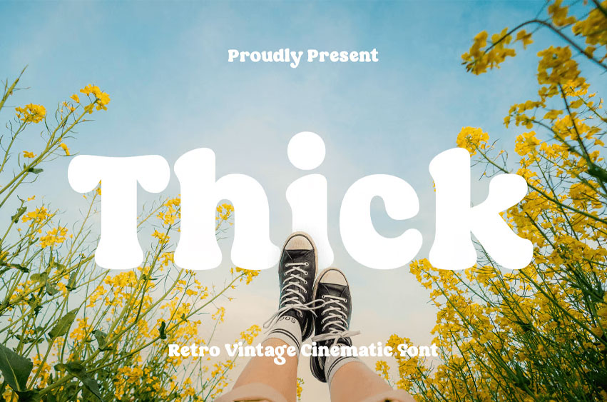 Thick Font