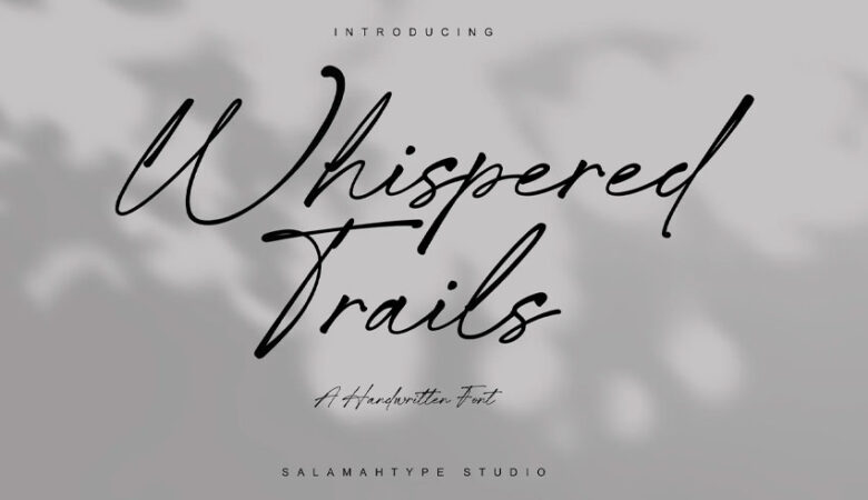 Whispered Trails Font