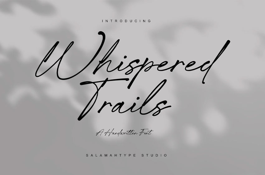Whispered Trails Font