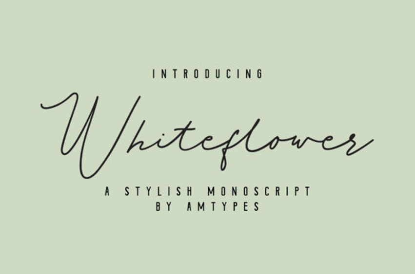 Whiteflower Font