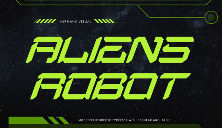 Aliens Robot Font