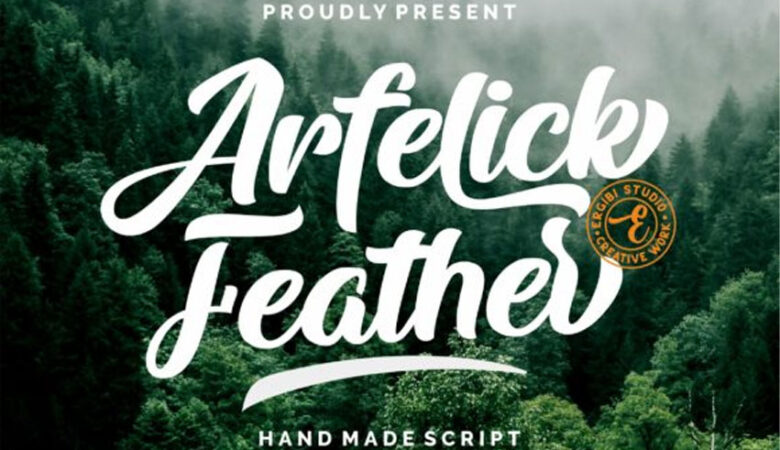 Arfelick Feather Font