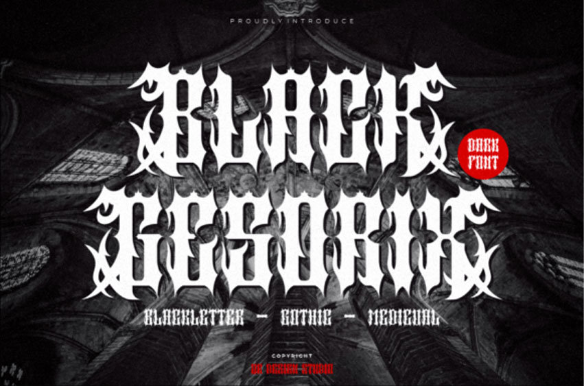 Black Gesorix Font