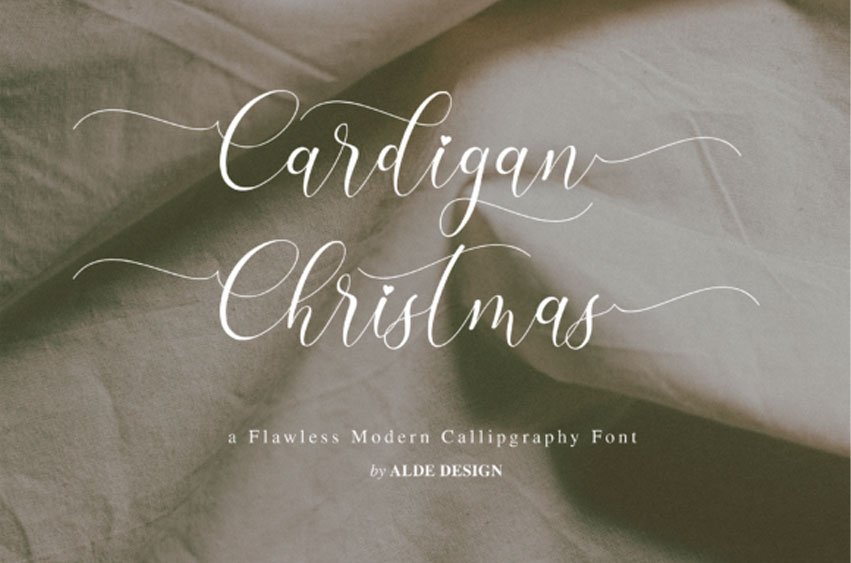 Cardigan Christmas Font