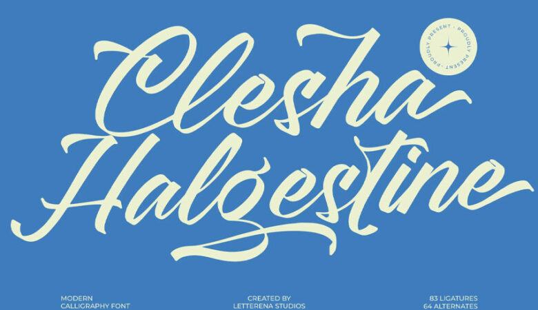 Clesha Halgestine Font
