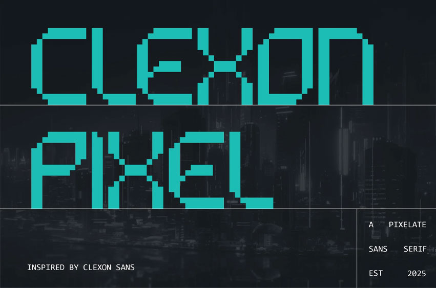 Clexon Pixel Font